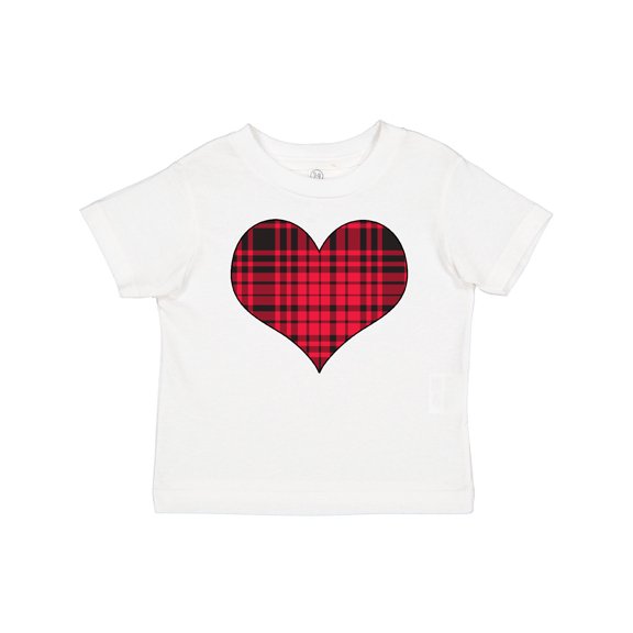Inktastic Red Plaid Heart Boys or Girls Baby T-Shirt