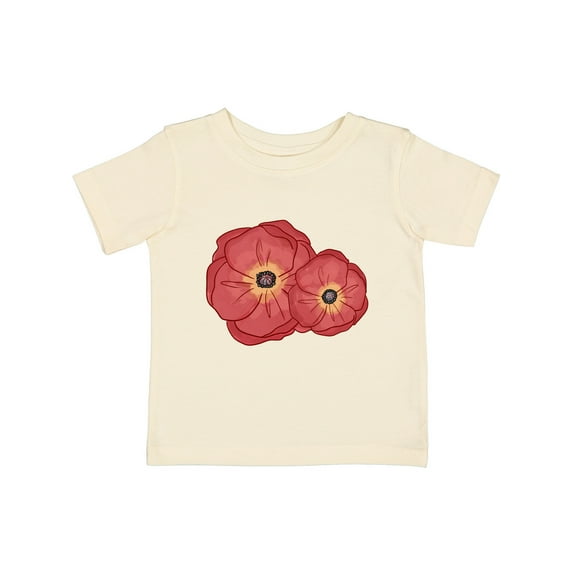 Inktastic Red Poppy Flowers Boys or Girls Baby T-Shirt