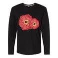 thumbnail image 1 of Inktastic Red Poppy Flowers Long Sleeve T-Shirt, 1 of 5