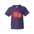 thumbnail image 1 of Inktastic Red Poppy Flowers Youth T-Shirt, 1 of 5