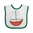 thumbnail image 1 of Inktastic Red Sailboat Boys or Girls Baby Bib, 1 of 4