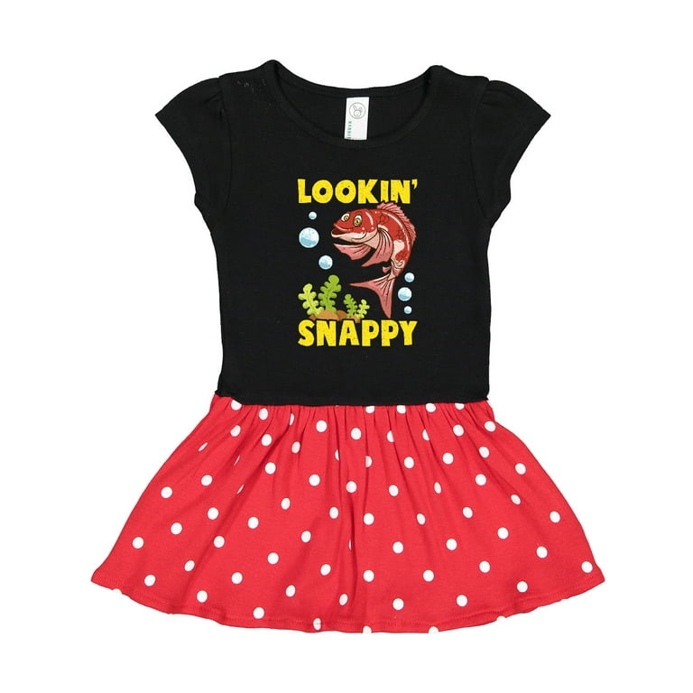 Inktastic Red Snapper Funny Fish Gift Toddler Girl Dress Walmart