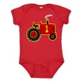 thumbnail image 1 of Inktastic Red Tractor 1st Birthday Boys Baby Bodysuit, 1 of 5