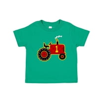 Inktastic Red Tractor 1st Birthday Boys Baby T-Shirt