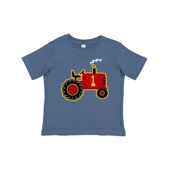 Inktastic Red Tractor 1st Birthday Boys Baby T-Shirt