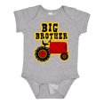 thumbnail image 1 of Inktastic Red Tractor Big Brother Boys Baby Bodysuit, 1 of 5