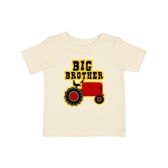 Inktastic Red Tractor Big Brother Boys Baby T-Shirt