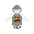 thumbnail image 1 of Inktastic Red Tractor Big Brother Boys Long Sleeve Baby Bodysuit, 1 of 5