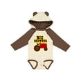 thumbnail image 1 of Inktastic Red Tractor Big Brother Boys Long Sleeve Baby Bodysuit, 1 of 5