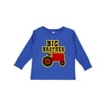 thumbnail image 1 of Inktastic Red Tractor Big Brother Boys Long Sleeve Toddler T-Shirt, 1 of 5