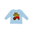 thumbnail image 1 of Inktastic Red Tractor Big Brother Boys Long Sleeve Toddler T-Shirt, 1 of 5