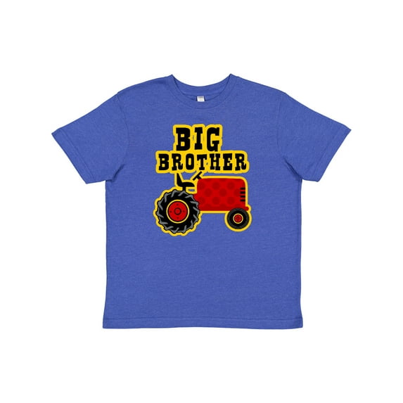 Inktastic Red Tractor Big Brother Youth T-Shirt