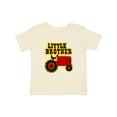 thumbnail image 1 of Inktastic Red Tractor Little Brother Boys Baby T-Shirt, 1 of 5