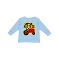 thumbnail image 1 of Inktastic Red Tractor Little Brother Boys Long Sleeve Toddler T-Shirt, 1 of 5