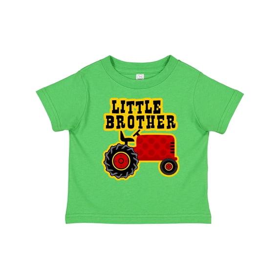 Inktastic Red Tractor Little Brother Boys Toddler T-Shirt
