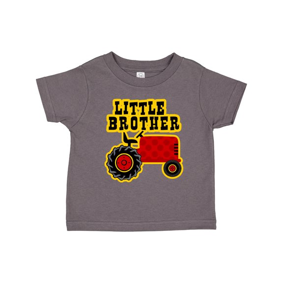 Inktastic Red Tractor Little Brother Boys Toddler T-Shirt