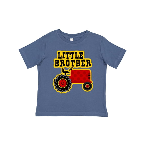 Inktastic Red Tractor Little Brother Boys Toddler T-Shirt