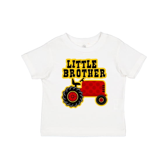 Inktastic Red Tractor Little Brother Boys Toddler T-Shirt