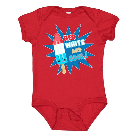 Inktastic Red, White, and Cool Boys or Girls Baby Bodysuit