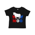 thumbnail image 1 of Inktastic Red, White and Moo Boys or Girls Toddler T-Shirt, 1 of 5