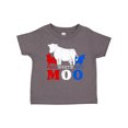thumbnail image 1 of Inktastic Red, White and Moo Boys or Girls Toddler T-Shirt, 1 of 5