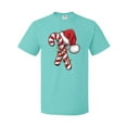 thumbnail image 1 of Inktastic Red and White Candy Cane Santa Christmas Funny Xmas Lights T-Shirt, 1 of 5