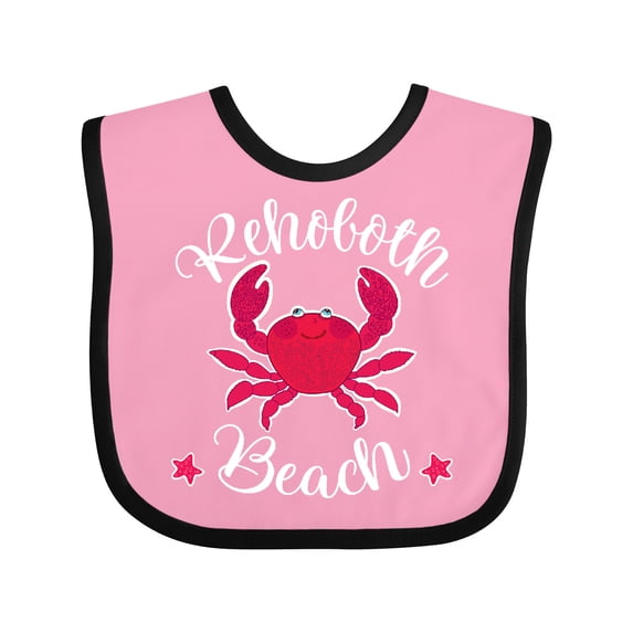 Inktastic Rehoboth Beach Delaware Boys or Girls Baby Bib