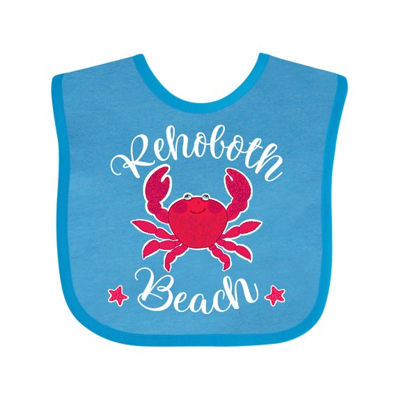 Inktastic Rehoboth Beach Delaware Boys or Girls Baby Bib