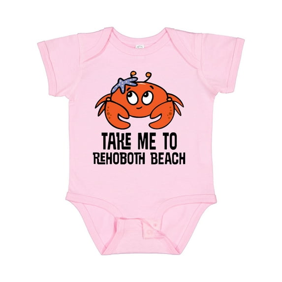 Inktastic Rehoboth Beach Delaware Cute Crab Boys or Girls Baby Bodysuit