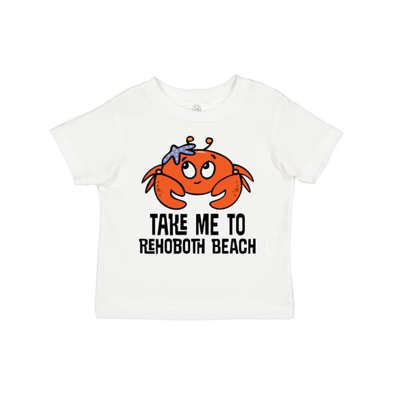 Inktastic Rehoboth Beach Delaware Cute Crab Boys or Girls Toddler T-Shirt