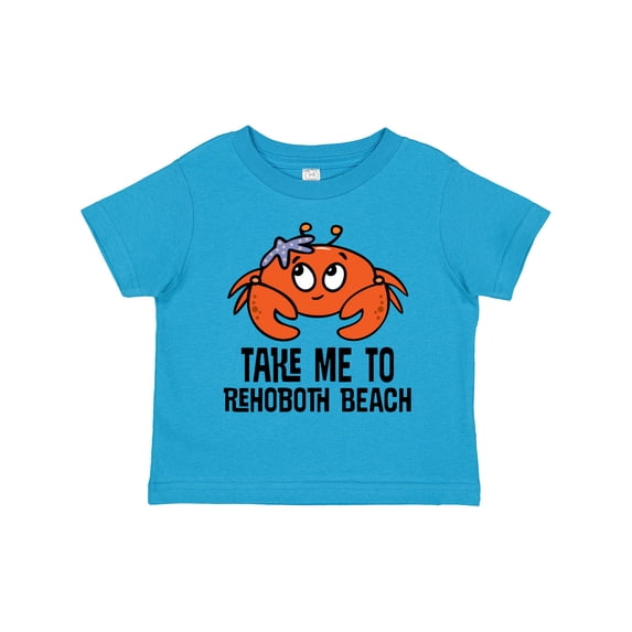 Inktastic Rehoboth Beach Delaware Cute Crab Boys or Girls Toddler T-Shirt