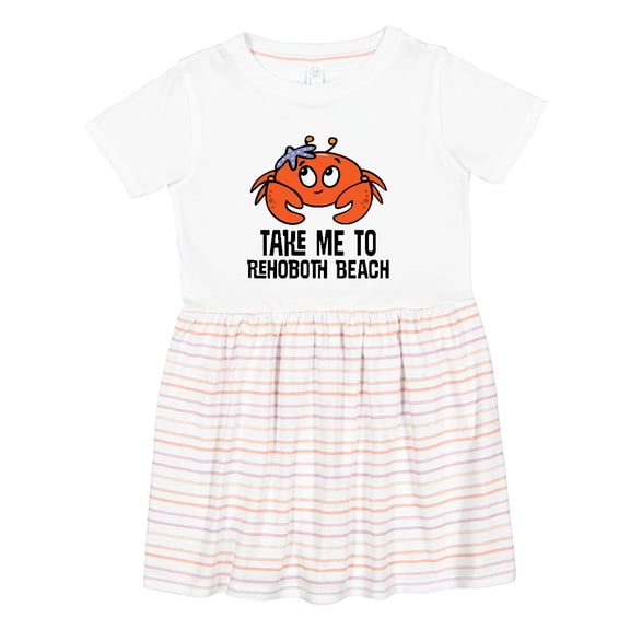 Inktastic Rehoboth Beach Delaware Cute Crab Girls Toddler Dress
