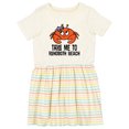 thumbnail image 1 of Inktastic Rehoboth Beach Delaware Cute Crab Girls Toddler Dress, 1 of 5