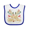 thumbnail image 1 of Inktastic Reindeer Christmas Boys or Girls Baby Bib, 1 of 4