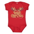 thumbnail image 1 of Inktastic Reindeer Christmas Boys or Girls Baby Bodysuit, 1 of 5