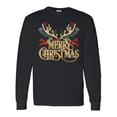 thumbnail image 1 of Inktastic Reindeer Christmas Long Sleeve T-Shirt, 1 of 5