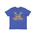 thumbnail image 1 of Inktastic Reindeer Christmas Youth T-Shirt, 1 of 5