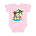 thumbnail image 1 of Inktastic Reindeer on the Beach with Palm Tree Boys or Girls Baby Bodysuit, 1 of 5