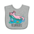 thumbnail image 1 of Inktastic Relaxolotl- Cute Axolotl on Summer Vacation Boys or Girls Baby Bib, 1 of 4