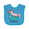 thumbnail image 1 of Inktastic Relaxolotl- Cute Axolotl on Summer Vacation Boys or Girls Baby Bib, 1 of 4