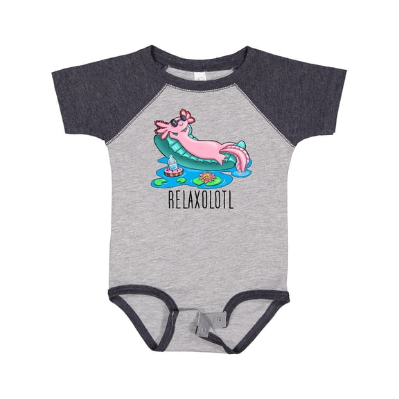 Inktastic Relaxolotl- Cute Axolotl on Summer Vacation Boys or Girls Baby Bodysuit