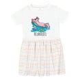 thumbnail image 1 of Inktastic Relaxolotl Cute Axolotl on Summer Vacation Girls Toddler Dress, 1 of 5