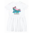 thumbnail image 1 of Inktastic Relaxolotl Cute Axolotl on Summer Vacation Girls Toddler Dress, 1 of 5