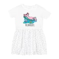 thumbnail image 1 of Inktastic Relaxolotl Cute Axolotl on Summer Vacation Girls Toddler Dress, 1 of 5