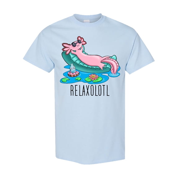 Inktastic Relaxolotl Cute Axolotl on Summer Vacation T-Shirt
