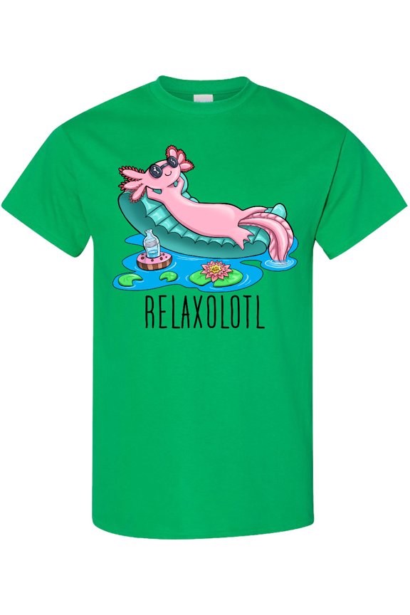 Relaxolotl Cute Axolotl on Summer Vacation T-Shirt