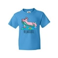 thumbnail image 1 of Inktastic Relaxolotl- Cute Axolotl on Summer Vacation Youth T-Shirt, 1 of 5