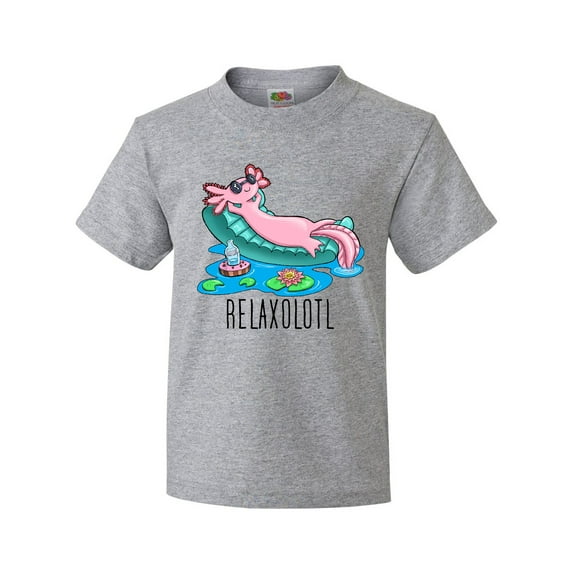 Inktastic Relaxolotl- Cute Axolotl on Summer Vacation Youth T-Shirt