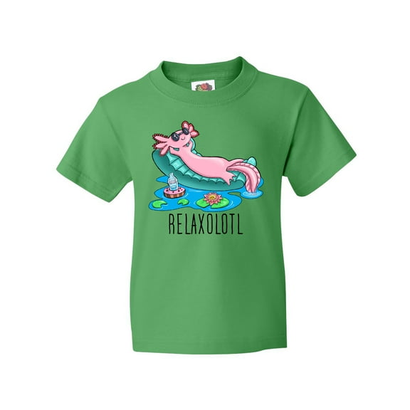 Inktastic Relaxolotl- Cute Axolotl on Summer Vacation Youth T-Shirt