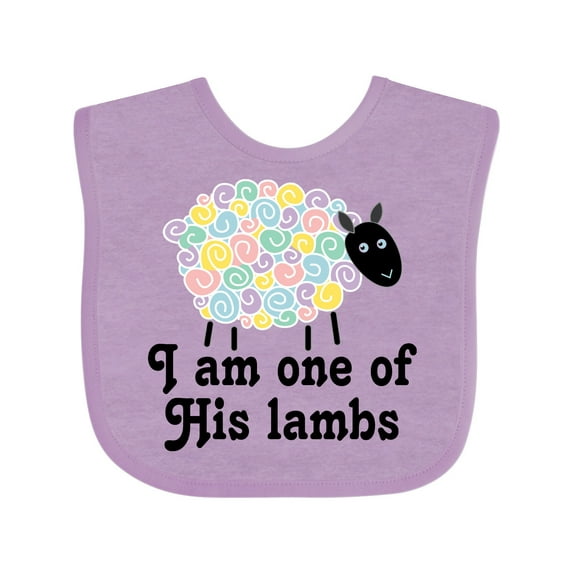Inktastic Religious Lamb Christian Childs Boys or Girls Baby Bib